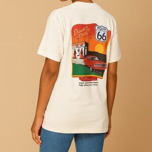 Vintage 1990 Route 66 “Get Your Kicks On” Mustang Graphic T-Shirt Size XL